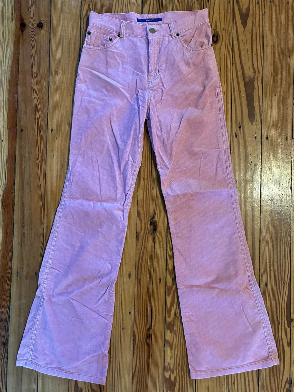 Vintage Y2K 2000’s Pink Corduroy Flare Pants